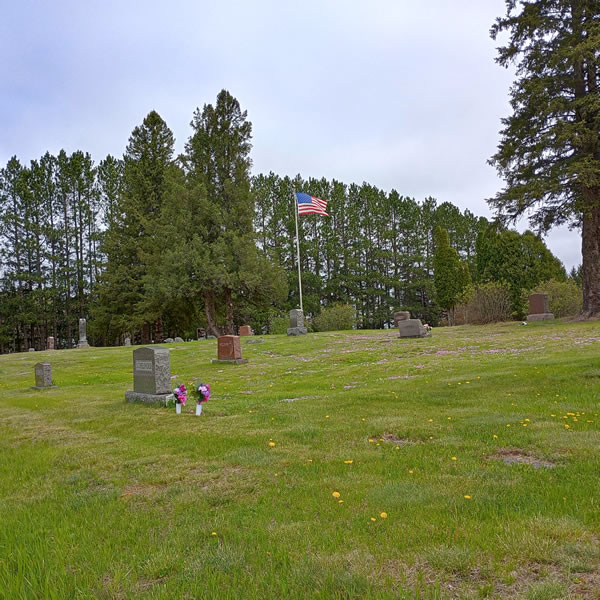 Photo of the cemetery grounds