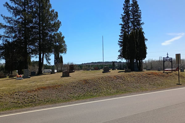 Image of the Cemetery from the road